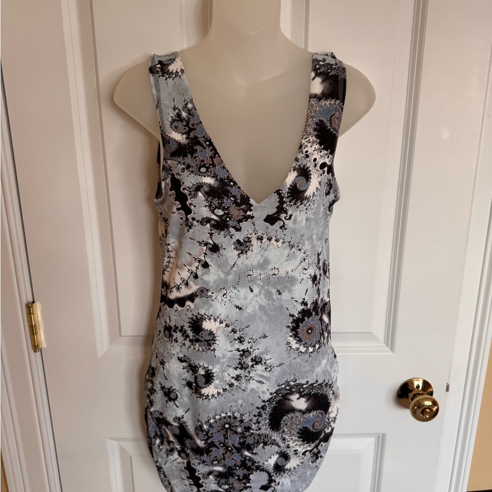 Abstract Print Mini Dress